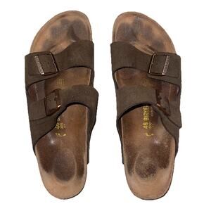Birkenstock Arizona Sandals 46 US 13-13.5 Mocha Brown Suede Leather Sandals